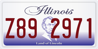 IL license plate Z892971