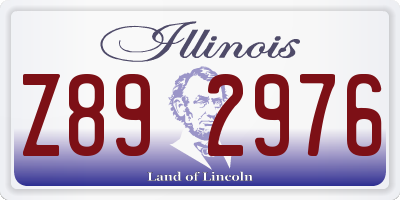 IL license plate Z892976