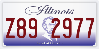 IL license plate Z892977