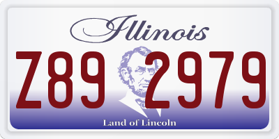 IL license plate Z892979
