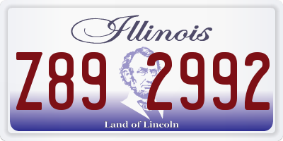 IL license plate Z892992