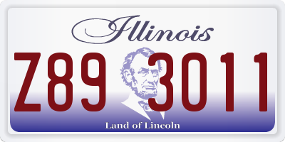 IL license plate Z893011