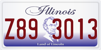 IL license plate Z893013