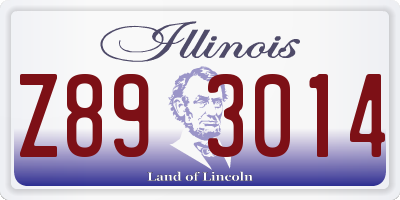 IL license plate Z893014