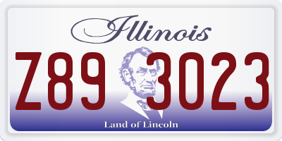 IL license plate Z893023