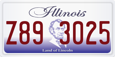IL license plate Z893025