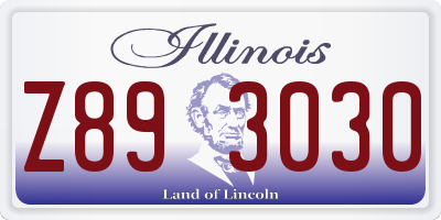 IL license plate Z893030