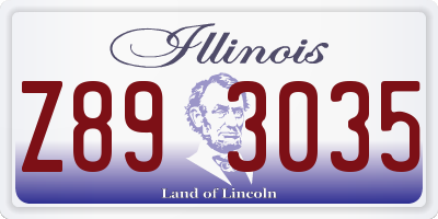IL license plate Z893035