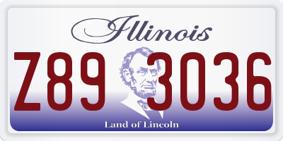 IL license plate Z893036