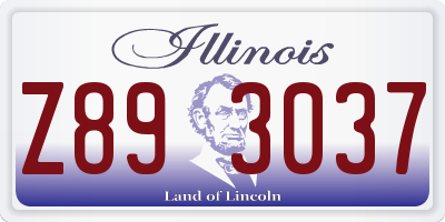 IL license plate Z893037