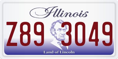 IL license plate Z893049