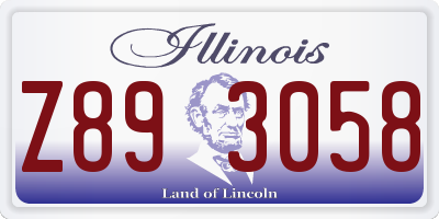 IL license plate Z893058
