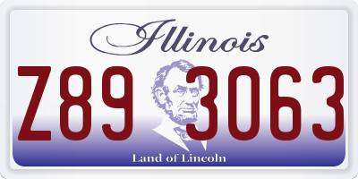 IL license plate Z893063