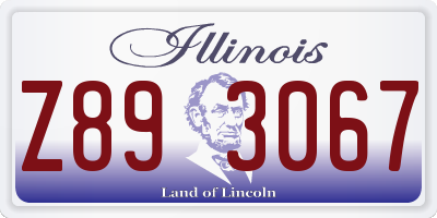 IL license plate Z893067
