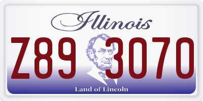 IL license plate Z893070