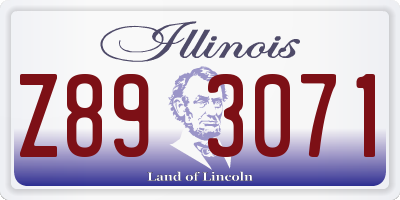 IL license plate Z893071