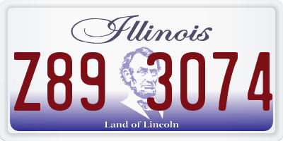IL license plate Z893074