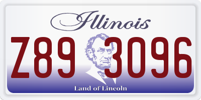 IL license plate Z893096