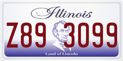 IL license plate Z893099