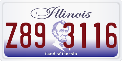 IL license plate Z893116