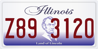 IL license plate Z893120