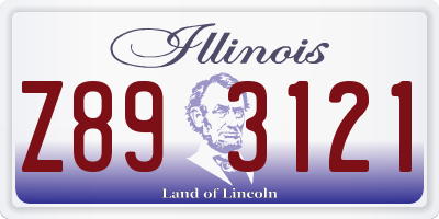 IL license plate Z893121