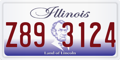 IL license plate Z893124