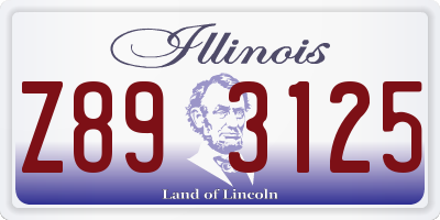 IL license plate Z893125