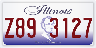 IL license plate Z893127