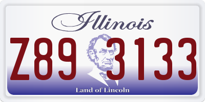 IL license plate Z893133
