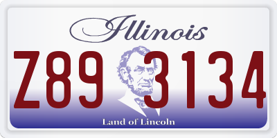 IL license plate Z893134