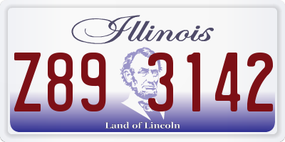IL license plate Z893142