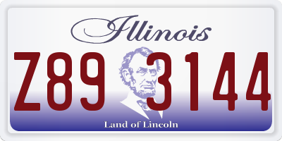 IL license plate Z893144