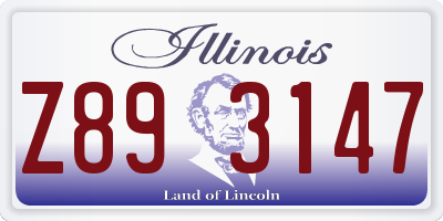 IL license plate Z893147