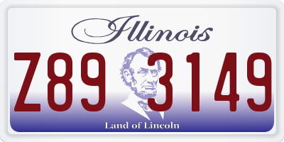 IL license plate Z893149