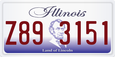 IL license plate Z893151