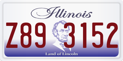 IL license plate Z893152