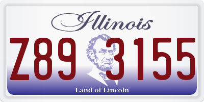 IL license plate Z893155