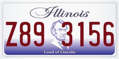 IL license plate Z893156