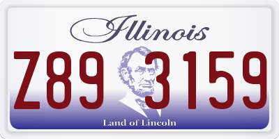 IL license plate Z893159