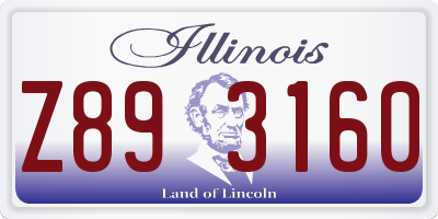 IL license plate Z893160