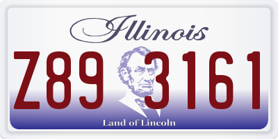 IL license plate Z893161