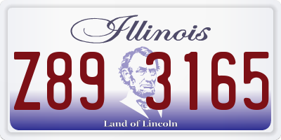IL license plate Z893165