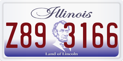 IL license plate Z893166