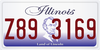 IL license plate Z893169