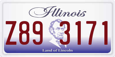 IL license plate Z893171
