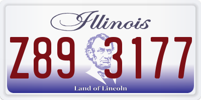 IL license plate Z893177