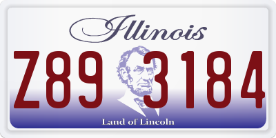 IL license plate Z893184