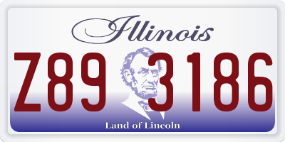 IL license plate Z893186