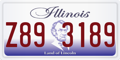 IL license plate Z893189
